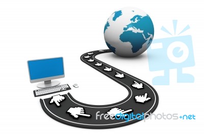 Website Traffic Stock Image