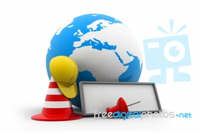 Website Under Construction Stock Image