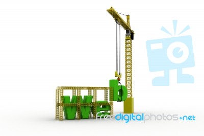 Website Under Construction Build Your Internet Site Get Your Dom… Stock Image