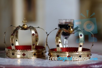 Wedding Crowns Stock Photo