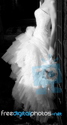 Wedding Dress Stock Photo