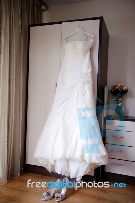 Wedding Dress  Stock Photo