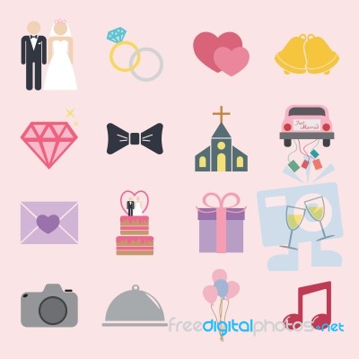 Wedding Icon Stock Image