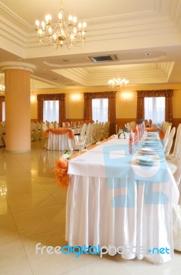 Wedding Reception Interior Stock Photo