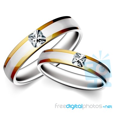 Wedding Rings Stock Image