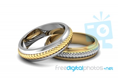 Wedding Rings Stock Image