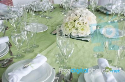 Wedding Table Stock Photo