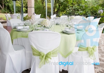 Wedding Table Stock Photo