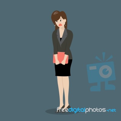 Weeping Business Woman Stock Image