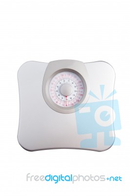 Weight Measurement Isolated White Stock Photo