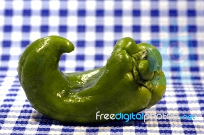 Weird Bell Pepper Stock Photo