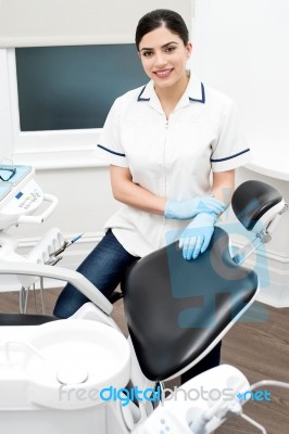 Welcome To Our Dental Clinic Stock Photo