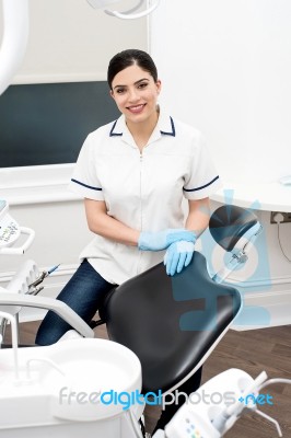 Welcome To Our Dental Clinic Stock Photo