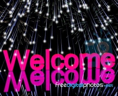 Welcome Word Stock Image