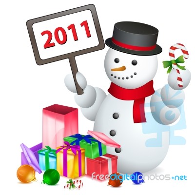 Welcoming New Year Stock Image