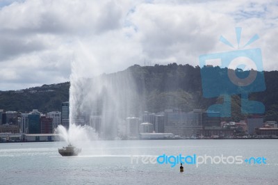 Wellington, New Zealand - February 11 : Waterfront In Wellington… Stock Photo