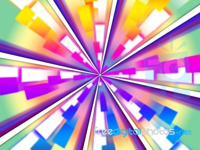 Wheel Background Means Beams Chromatic And Rectangles
 Stock Image