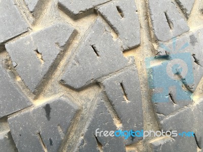 Wheel Car Rubber Stock Photo