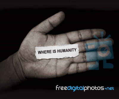 Where Is Humanity Stock Photo