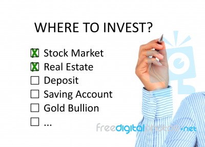 Where To Invest Concept Stock Photo