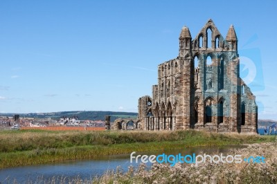 Whitby Abbey In North Yorkshire Stock Photo