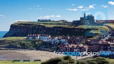 Whitby, North Yorkshire/uk - August 22 : View Of Whitby North Yo… Stock Photo