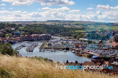 Whitby, North Yorkshire/uk - August 22 : View Of Whitby North Yo… Stock Photo