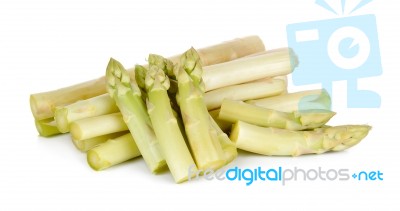 White Asparagus Isolated On The White Background Stock Photo