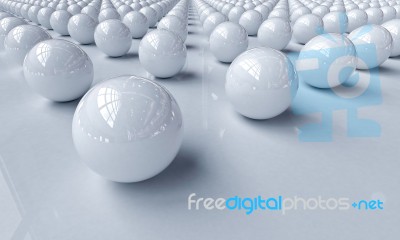 White Balls Stock Image