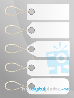 White Blank Bare Label Stock Image