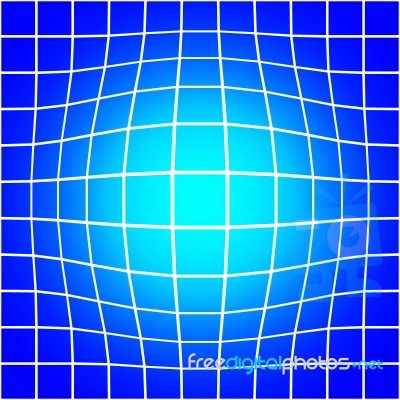 White Bloat Grid On Blue Background Seamless Pattern Stock Image