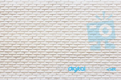 White Brick On Wall Background Stock Photo