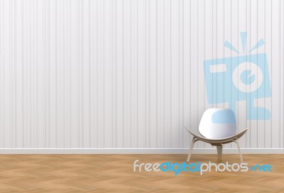 White Chair In A White Room Stock Image