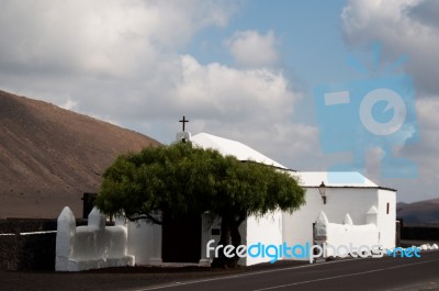 White Church Stock Photo