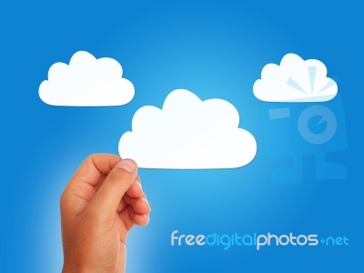 White Clouds Stock Photo