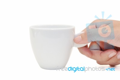 White Cup Stock Photo