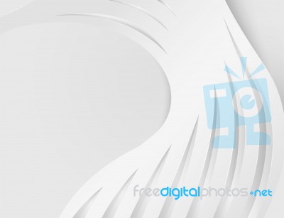 White Curve Shape Scenery Stock Image