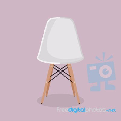 White Designer Chair Stock Image