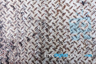 White Diamond Pattern Metal Sheet Stock Photo