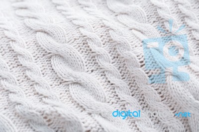 White Knit Cloth Stock Photo