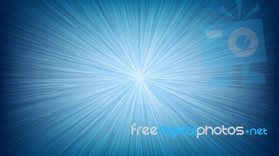 White Light Speed Line Burst Ray On Blue Background Stock Image