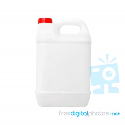 White Plastic Container Stock Photo