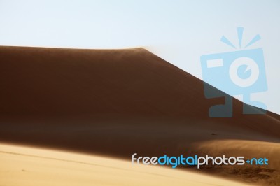 White Sand Dunes In Mui Ne, Vietnam Stock Photo