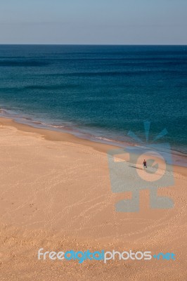 White Sandy Beaches Stock Photo