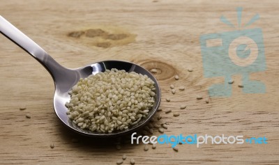 White Sesame Stock Photo