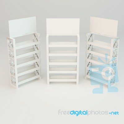 White Shelves Truss Stock Image