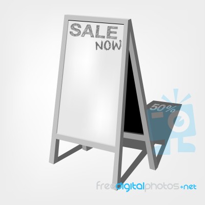 White Storefront Chalkboard Labels Stock Image