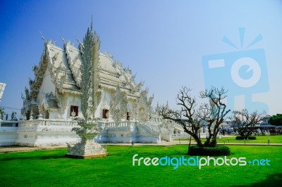 White Temple - Wat Rong Khun Stock Photo