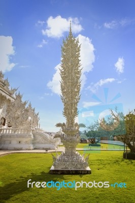 White Temple - Wat Rong Khun Stock Photo