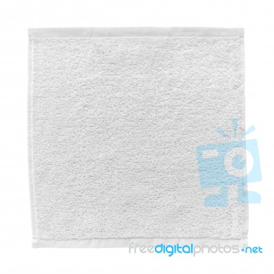 White Towel Stock Photo